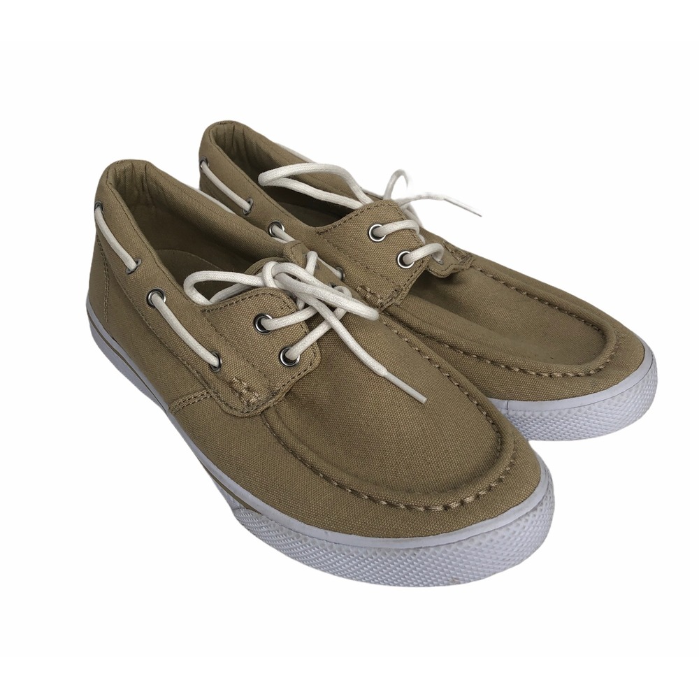 Tommy Hilfiger‎ TmRoberto Mens Shoes Deck Beige Lace Up Size 9 EUC
